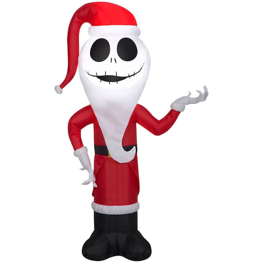 4ft. Airblown® Inflatable Jack Skellington as Sandy Claws